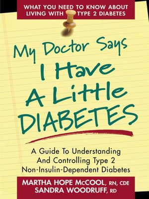 My Doctor Says I Have a Little Diabetes - ebook